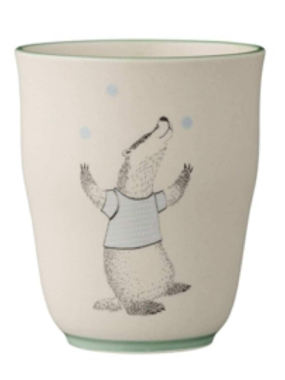 BLOOMINGVILLE "Marius" Stoneware Cup feat. Badger